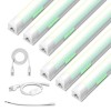 Zi-Zohnson 6 Pack 6CCT Triac Dimmable 4FT Led Shop Lights,