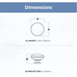 Liberty P40005W-VBC  1 1/4" Sophia Cabinet Drawer Knob Bronze & Copper Finish