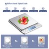 KUBEI Upgraded Large Range Small Kitchen Scale, USB Charging Mini