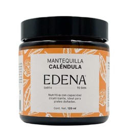EDENA | Manteca Corporal de Caléndula y Cacao | Crema para Cuerpo Mantequilla Corporal Hidratación Intensa por 72h | Nutre y Restaura Piel Muy Seca | Cosmética Natural | 120 ml
