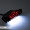 BENEALL Universal Motorcycle Tail light Red Light White License Plate