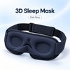 3D Eye Mask for Sleep – Padded Light-Blocking Design with