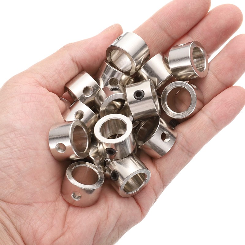 sourcing map 20pcs Set Screw Collars 12mm Bore Shaft Collars,