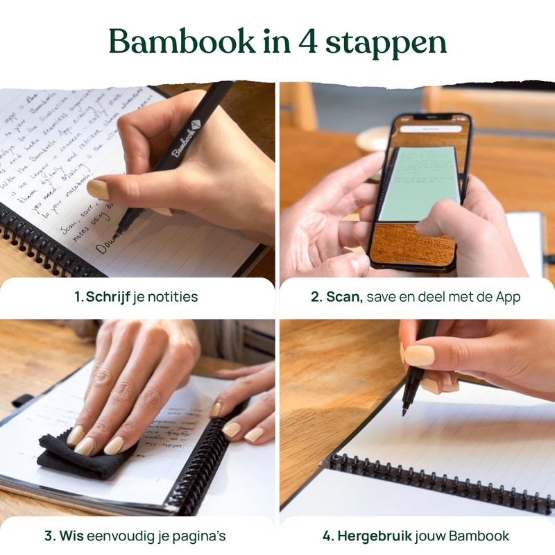 BAMBOOK Colourful Notebook - Purple - A4 - Dotted -