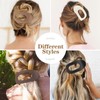 FloralGrace Set of 6 Flat Hair Clips Matte Light Hair