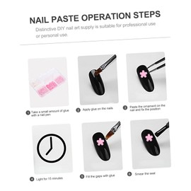 Healvian 5sets Nail Art Charms Compartment Flower Decorations for Nail Supplies Mixed Designs Special Occasions Everyday Glamour