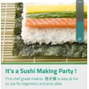 Tapete de bambú reforzado para Sushi, 24 cm x 24