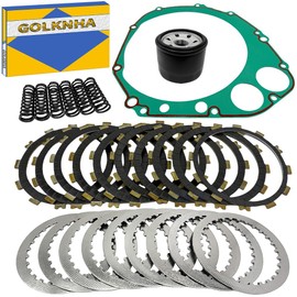 GOLKNHA Clutch Kit & Friction Plate Spring Gasket Compatible with Suzuki GSXR1000 2007 2008 OEM#21451-41G20 21451-41G00
