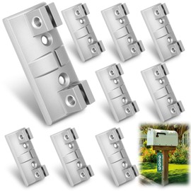 Hicarer 2 Packs Mailbox Mounting Bracket Street Sign Aluminum Wing Bracket