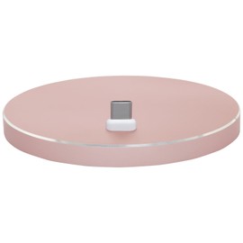 StilGut AirDock Oval - Charging Station for Devices with USB Type C Port. Charge Dock Station Made of Aluminium, Rose Gold