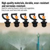 5PCS G1/2 Male Thread Rotating Sprinkler Head Misting Nozzle for