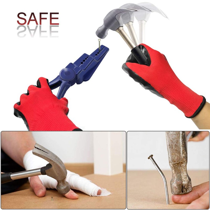 VIWIEU Nail Holder for Hammering Safety Plastic Pliers, Finger Protective