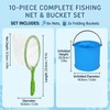 Fishing and Butterfly Nets with 2 Water Buckets Set, 10