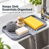 Kitchen Sink Silicone Tray for Soap and Sponge Storage –