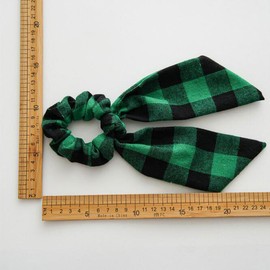 Snadulor 4 Pcs Christmas Hair Scarf Scrunchies for Women Holiday Scrunchie Hair Scarf Christmas Hair Scrunchies Accessories for Women Girls,Random Color