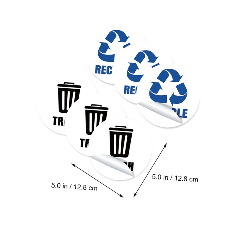 Operitacx Bin Stickers Numbers for Trash Garbage Can Sticker of