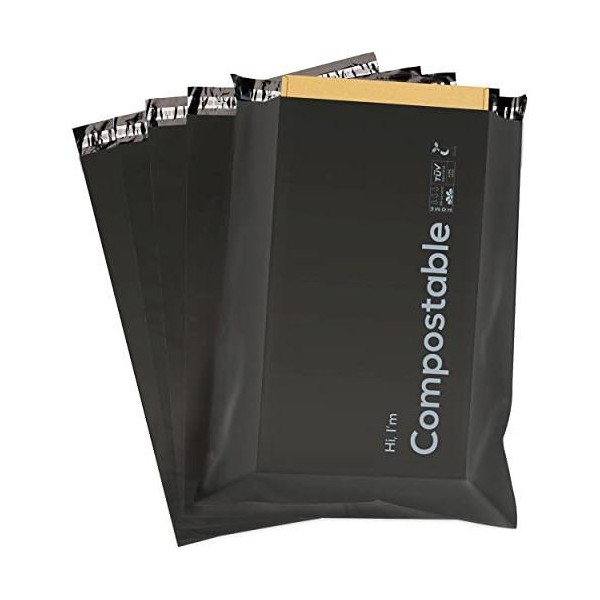 6x9 inch Biodegradable Poly Mailers 50 Count Compostable Shipping Bags