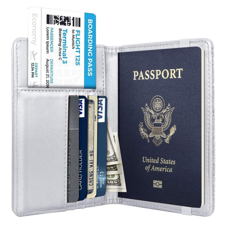 Passport Holder Cover Women's Travel Wallet RFID Blocking Cute Slim