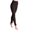 Angelina Fleece Lined Leggings, #022, Dark Brown, One Size