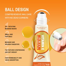 12ml Nail & Cuticle Oil, Nagel und Nagelhautöl - Roller ball Nagelpflegeöl mit Mandelöl und Vitamin E für Natürliche oder Gel-Nägel, Pflege für Nagelhaut