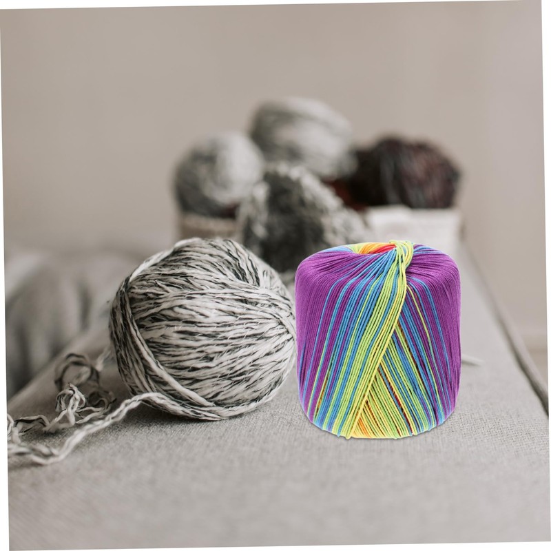NUOBESTY 1 Roll Cotton Yarn Knitting Yarn Material Dyed for