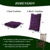 FlyGulls Rocking Chair Cushions Indoor Velvet Chair Pads High Back