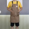 MiOYOOW Work Apron, Adjustable Canvas Kitchen Apron, Cross Back Apron