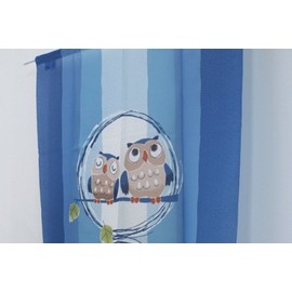 防炎のれん『のんびりゆったり』【IT】サイズ：82×150cmブルー(#9864990)