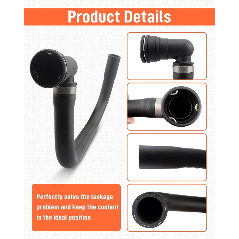 Quaneguzy Engine Coolant Overflow Hose Fit for Ford F150 Lobo