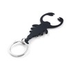 Komonee Scorpion Black Bottle Opener Key Chain Metal Wildlife Key