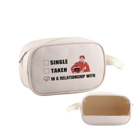 PWHAOO Car Racing Inspired Gift Car Racer Fan Transparent Makeup Bag Leather Cosmetic Bag Racing Fandom Merch (C S Car Racer TM)