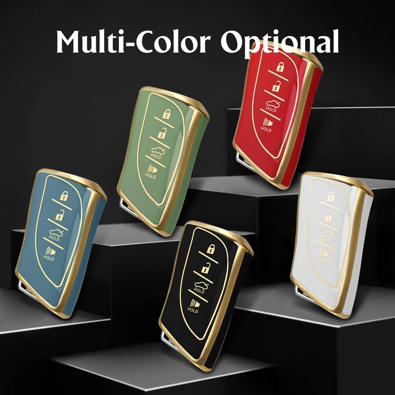 WORCAS Soft TPU Key Fob Cover Case Compatible with Lexus