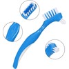 VIVID 12 Pack Denture Brushes - Great Quality, Individual Wrap,
