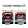 carpart2021 Red ABS Center Console Dashboard Trim Frame Cover For