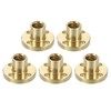 uxcell 5 Pcs Tr8x8 Lead Screw Brass Nut, Trapezoidal Nut