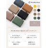 PURCHIC Mini Wallet, Trifold Wallet, Women's, Genuine Leather, Compact, Lightweight,
