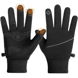 coskefy Running Gloves, Thermal Touch Screen Gloves Winter Gloves Men Women for Cycling Biking Sports Walking Skiing Liners