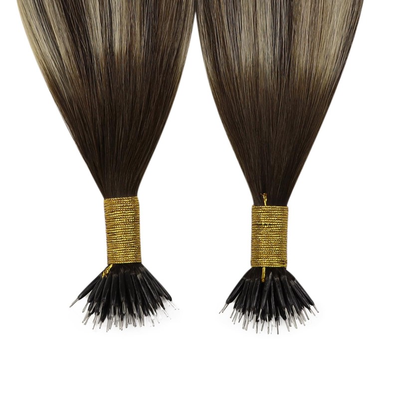 YoungSee Nano Ring Hair Extensions Ombre Nano Extensions Human Hair