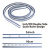 AUXBC 36 Inch Flexible Curve Ruler Graduated Rulers with Inking