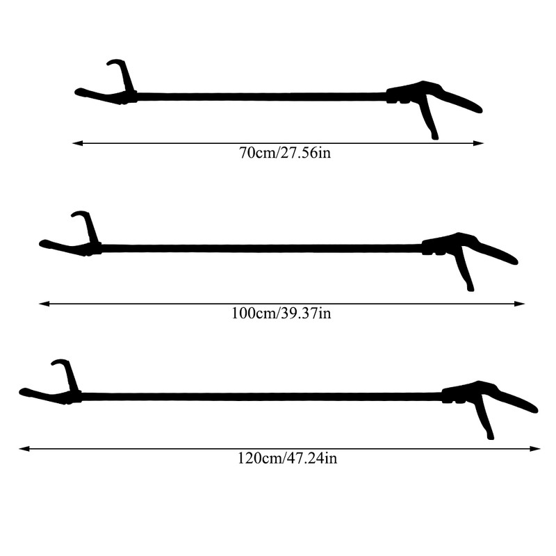 Heavy Duty Aluminum Snake Tong Foldable Snake Catcher Durable Reptile