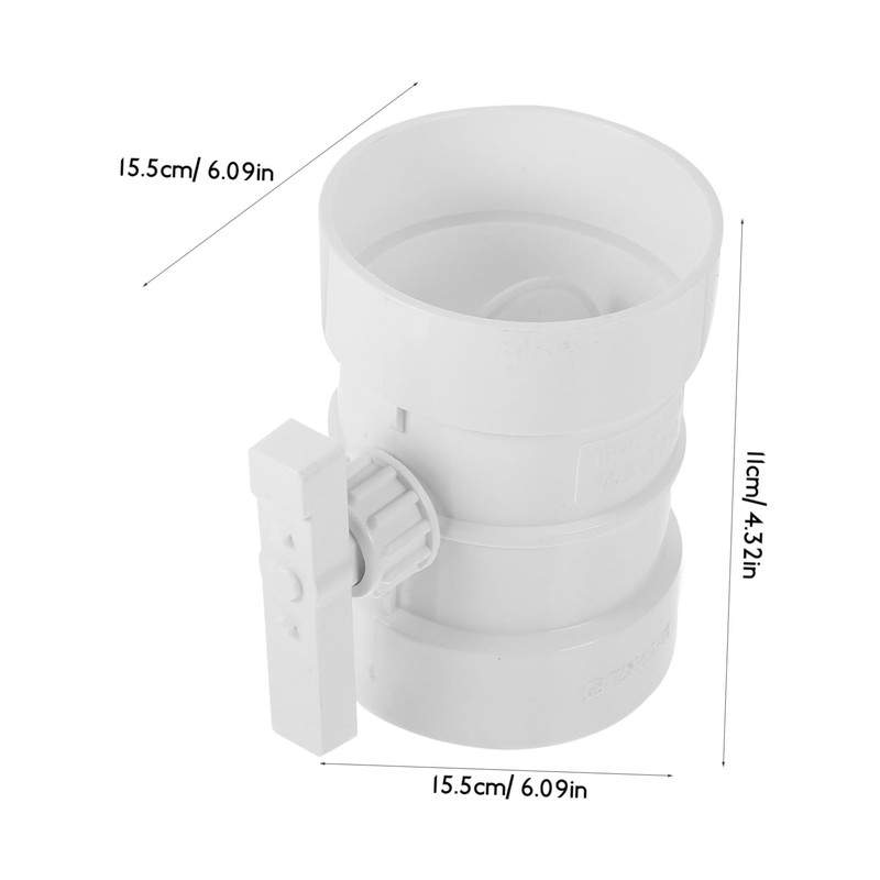 BESPORTBLE Control Valve Pp Plastic Manual Air Duct Damper for