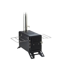 Camping Tent Stove – Portable Wood Burning Stove for Outdoor Camping, Hiking, Ice Fishing, and Hunting – Lightweight & Compact Design, Durable Stainless Steel Construction with Chimney Pipe