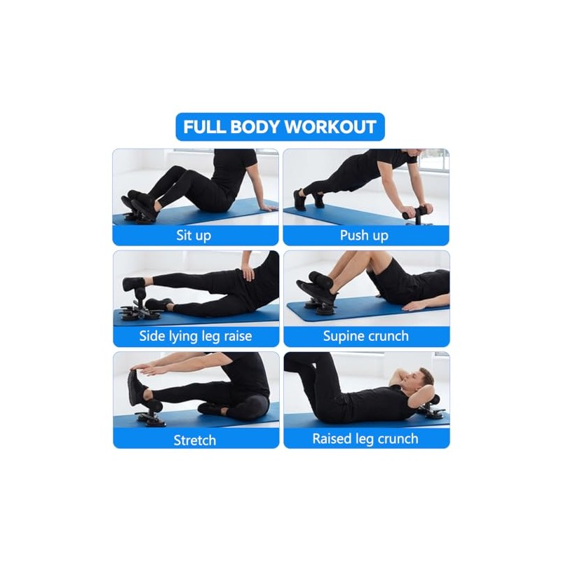 ELEPHANTBOAT® Asistente de Abdominales con Bandas de Resistencia, Entrenador con