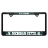 Michigan State Spartans Alumni Black Metal License Plate Frame