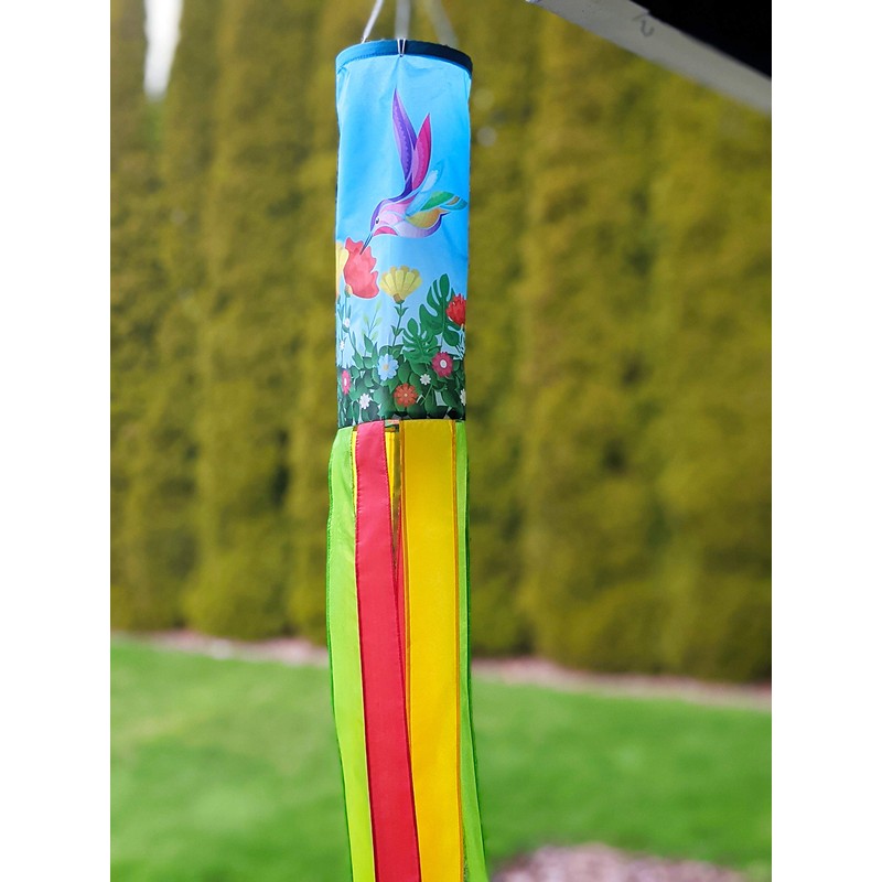 Madrona Brands Hummingbird Windsock Durable Outdoor Hanging Decoration | Yard,