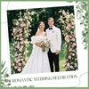 Riceshoot 4 Pcs 6ft Flower Garland with Peony & Rose