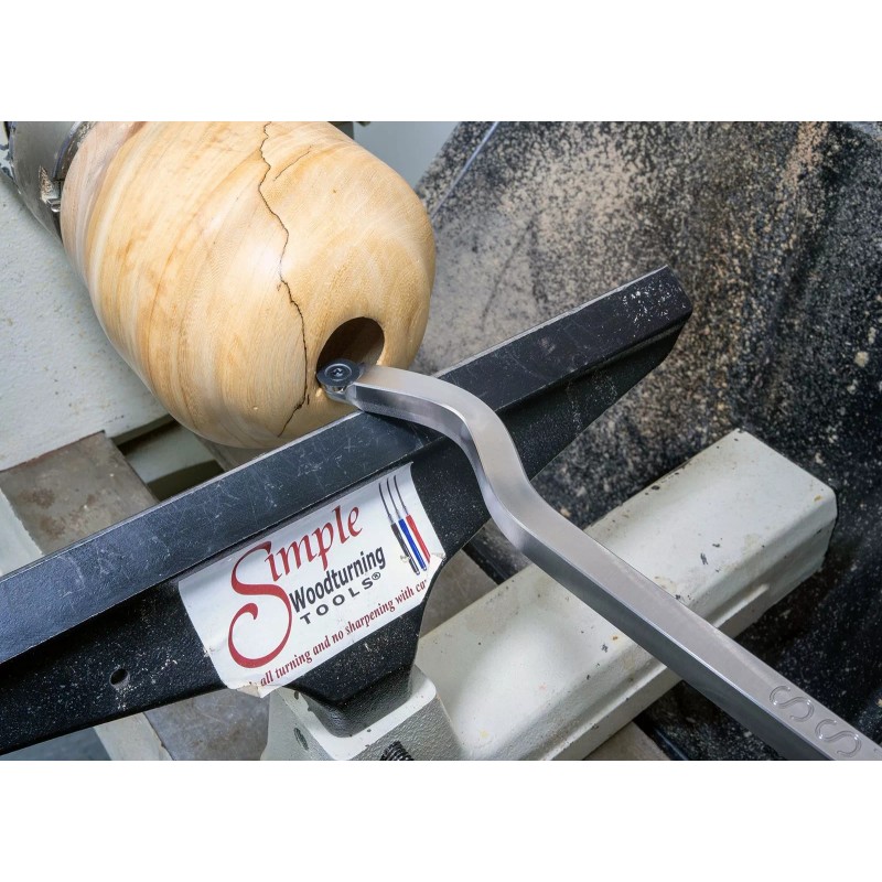 Simple Swan Neck Hollower Curved Wood Lathe Round Carbide Tipped