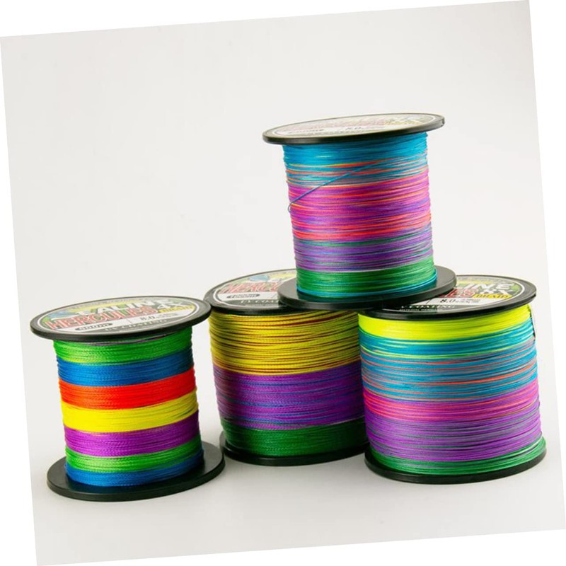 Kisangel 2pcs 500m Fishing Line Pe Material Braided Line Super