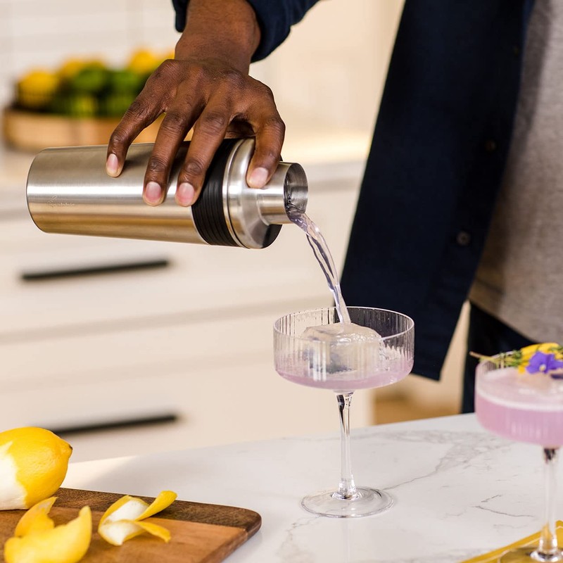 Rabbit Wine Cocktail Shaker, 18oz Double-Insulated Stainless Steel Cocktail Shaker
