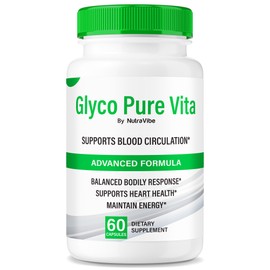 Glyco Pure Vita – Premium Formula Support with Naturally Derived Ingredients to Help Maintain Energy, Balanced Levels, and a Healthy Circulation— Just 2 Easy-to-Take Pills (60 Capsules)